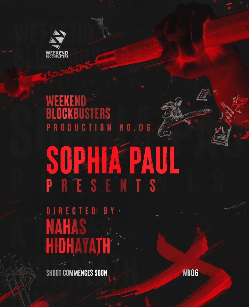 CineSafari's tweet photo. #AntonyVarghese to play lead in #WeekendBlockbusters Production No 06.
Directed By #NahasHidhayath
Produced By #SophiaPaul
#WB06
@VarghesePepe @SophiaPaul66 @KevinPaul90 https://t.co/xCH37rxv3I