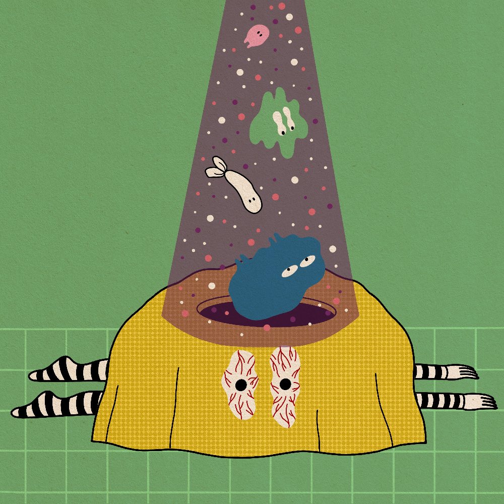 fryzapp's tweet photo. @tiredbutcuteNFT I bought this one. It’s like ur tired, but u keep adding thoughts to ur head, but u know it has turned into a void and will turn into nothing 😂 https://t.co/PjNeTmOLjI