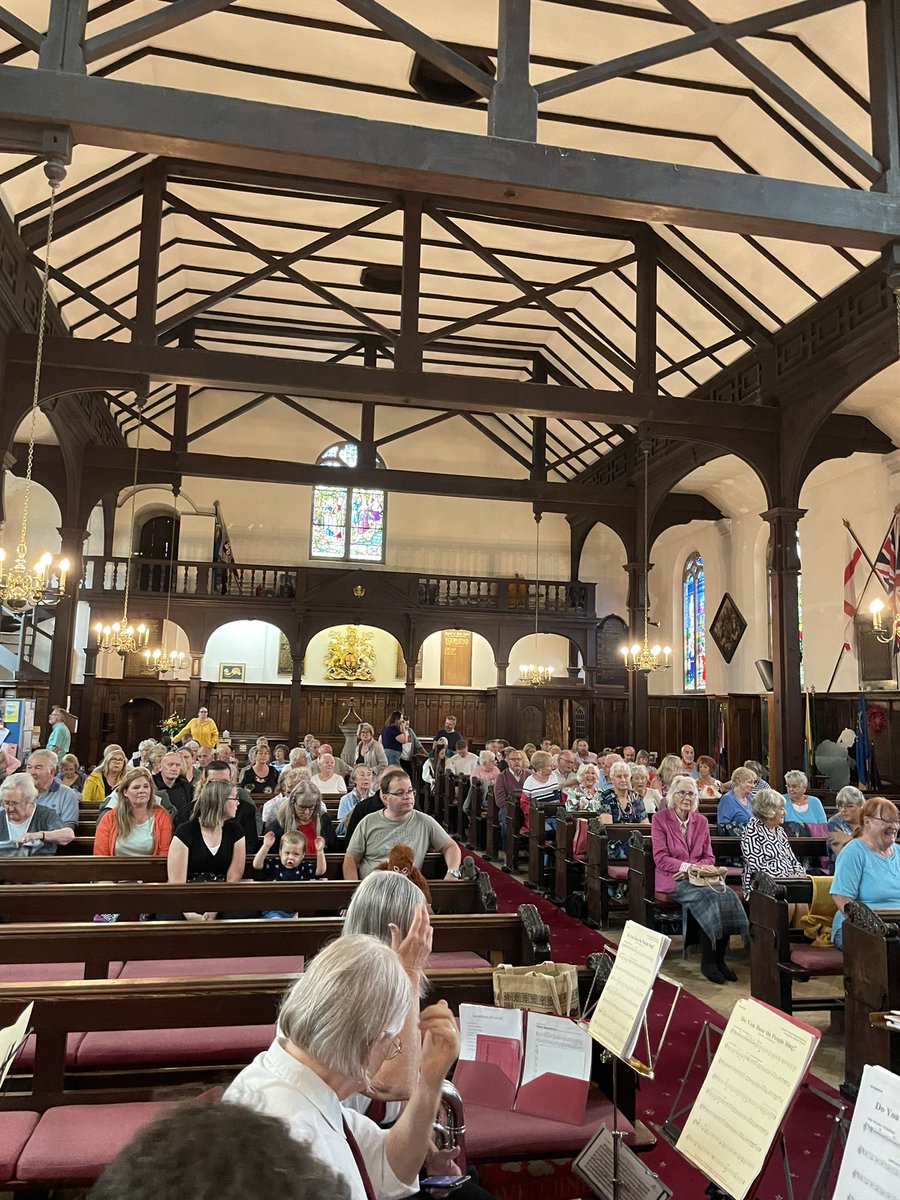 Rain stopped play but where back on st cuthberts church