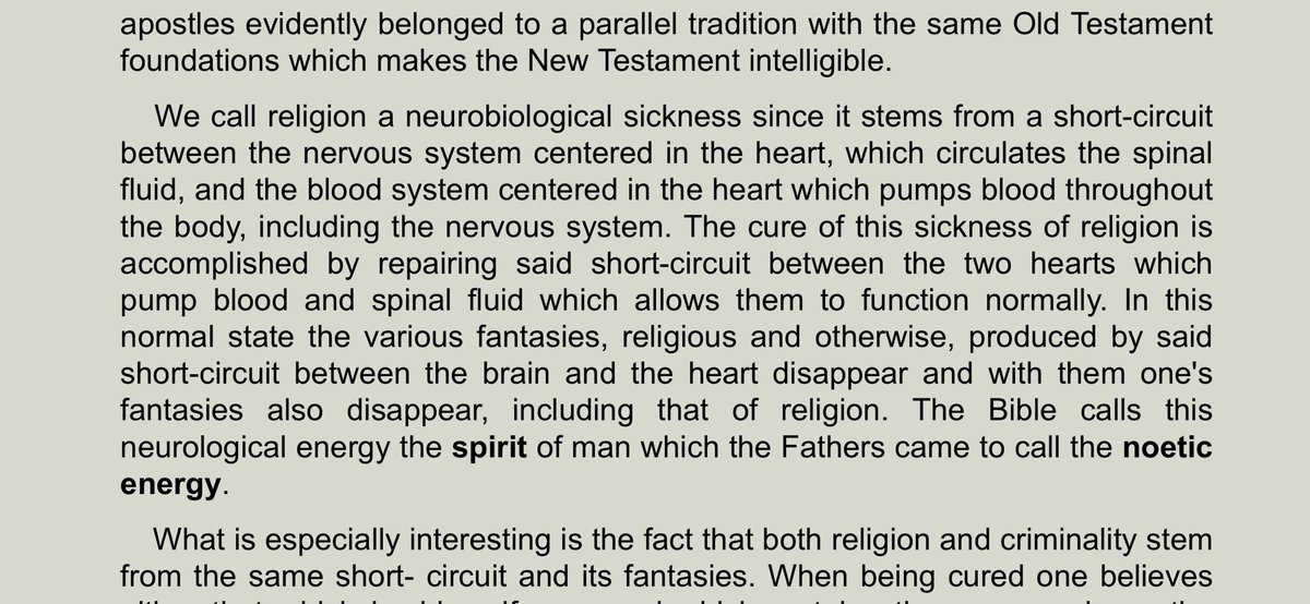 Jay_D007's tweet image. According to Fr Romanides, man’s religious problem is a “short circuiting” of “spinal fluids.”  What father taught this?