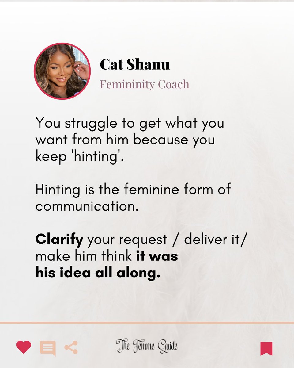 You are playing the wrong game 👀.

You are being taught the wrong technique.

Opening shopping sites on his phone... Looking whimsically at a storefront window as you both walk by... Giving him the silent treatment when he doesn't figure it out...