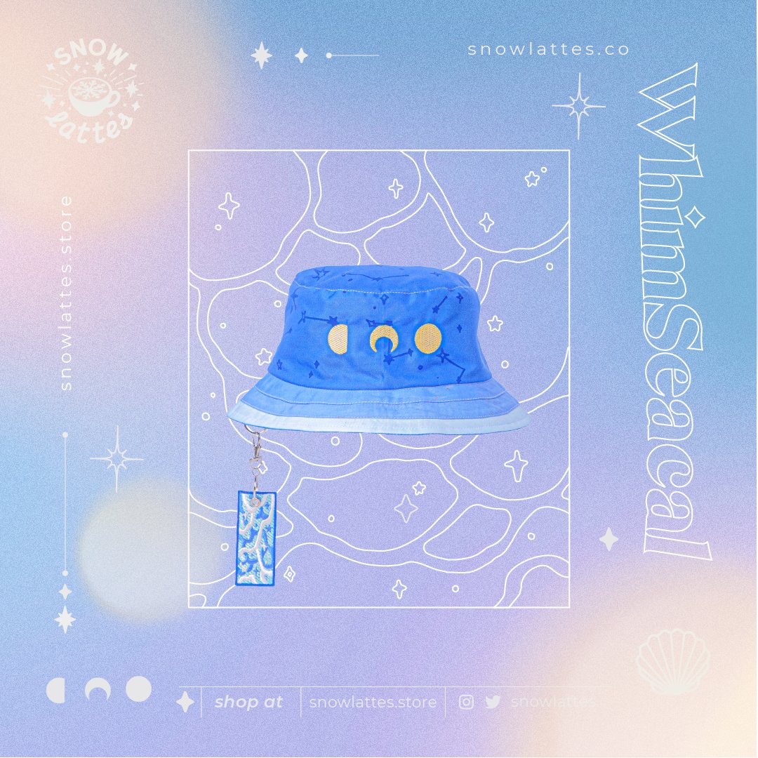 storelattes's tweet photo. @snowlattes moon wave bucket hat 🌊🌙 https://t.co/jrxWqOc8IF