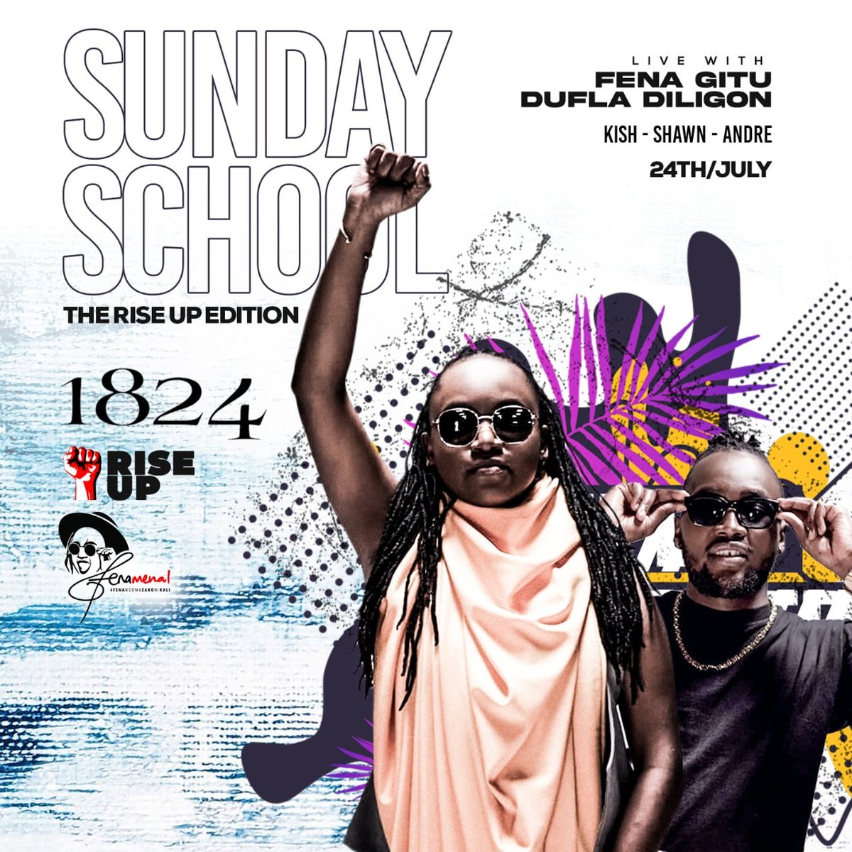 Fena_menal's tweet photo. Lerooo ni lerooo 📢 Come join us tonight 1824 for Sunday School till late. #RiseUpLive. @DuflaDiligon @Andreflavour @deejay_shawn254 🔥🔥 https://t.co/B8EL3s0pS4