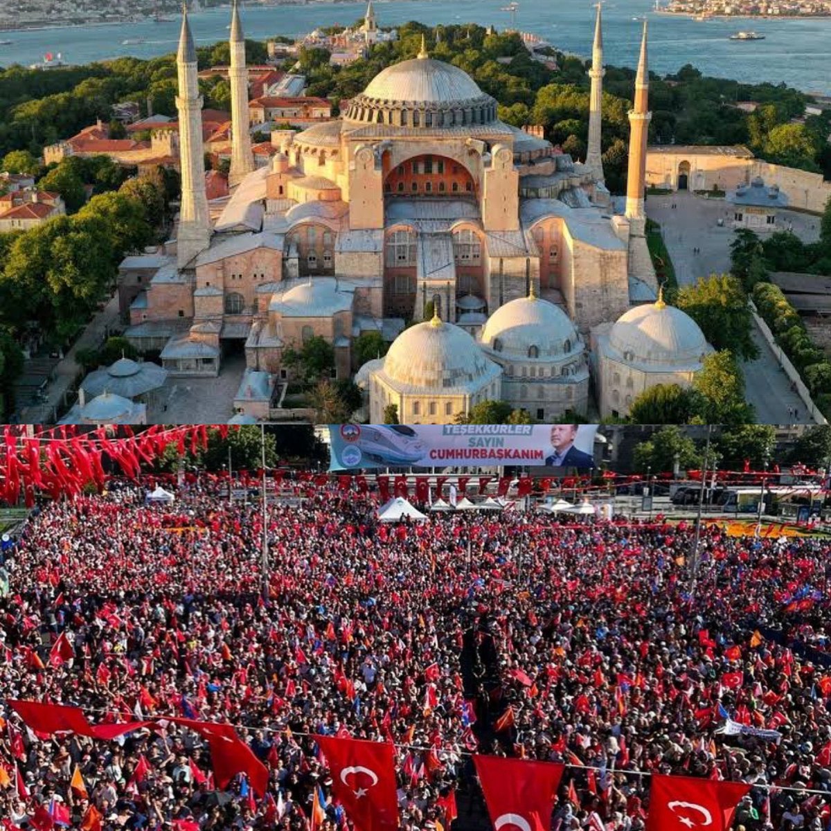 sabancopuroglu's tweet photo. Kimsenin yapamaz dediğini yapan, 2 yıl önce bugün Ayasofya-i Kebir Camii’ni ibadete açan Büyük Usta’yı bağrımıza bastık, 2023’e damga vuracağımızı Kayseri meydanlarından tüm dünyaya gösterdik hamdolsun, 20 yıldır olduğu gibi yine geliyoruz... https://t.co/ZjeiXOhlIk