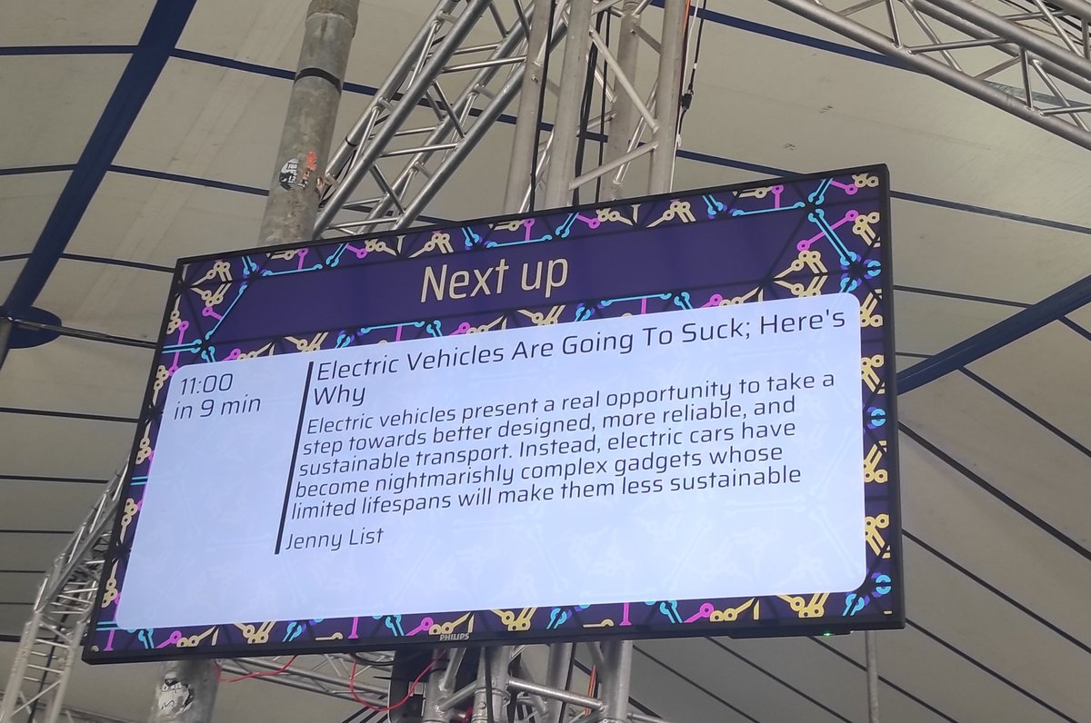 Who knew that a talk about cars could be this interesting! Thank you @Jenny_Alto @MCH2022Camp
"Complexity is the new rust" is a great lesson and might be applicable to many other topics. #mch2022