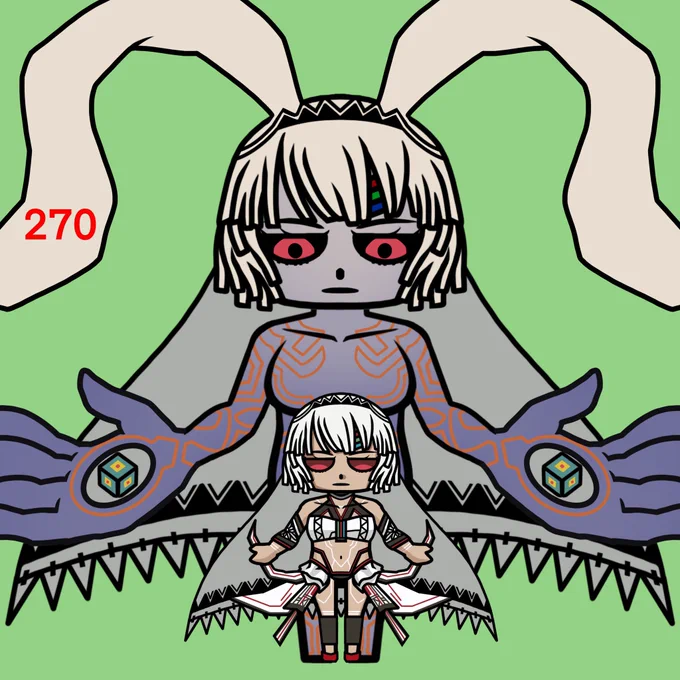 #202 アルテラ&amp;セファール#FGO #べんべん一日一絵 