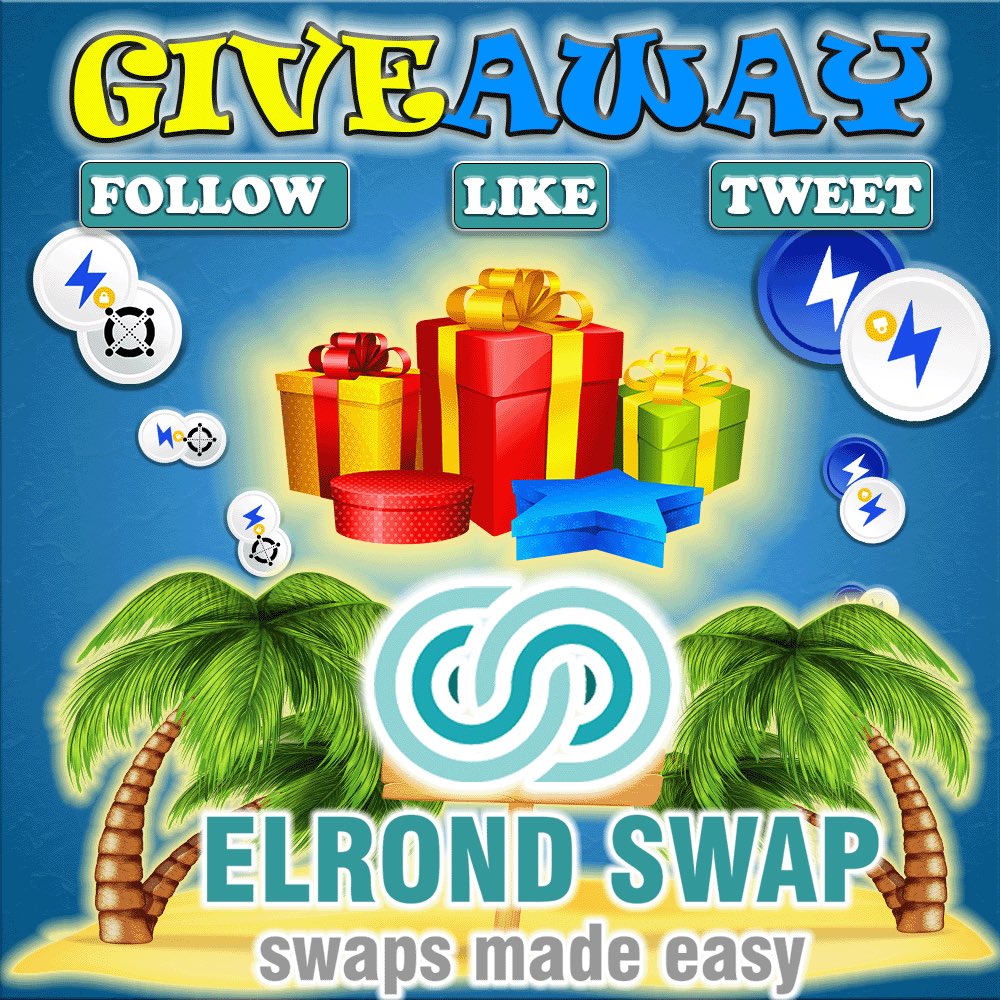 🏁1 $EGLD #Giveaway with my friends from @ElrondSwap 

⚫️WEB 3 swap platform is live:
   elrondswap.app

#prizes 
▪️2x 0.5 $EGLD

☑️Follow @ElrondSwap &amp; <a href="/wtfrzv/">✖️Boost it⚡️</a>
☑️Like - RT
☑️Join: t.me/elrondswapapp

⏱48h

#ElrondGiveaway 
#Giveaway