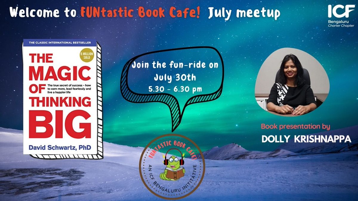 ICFBengaluru's tweet photo. FUNtastic Book Cafe - July meetup https://t.co/iOsSSdUUSz https://t.co/w3zk39jfgf