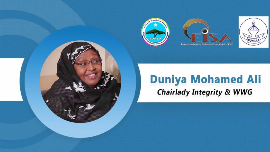 Dunia "we have witnessed the poor management of women's quota during this election and that it is necessary to increase the number of women members of parliament in order to reach the quota for women to 30%."
