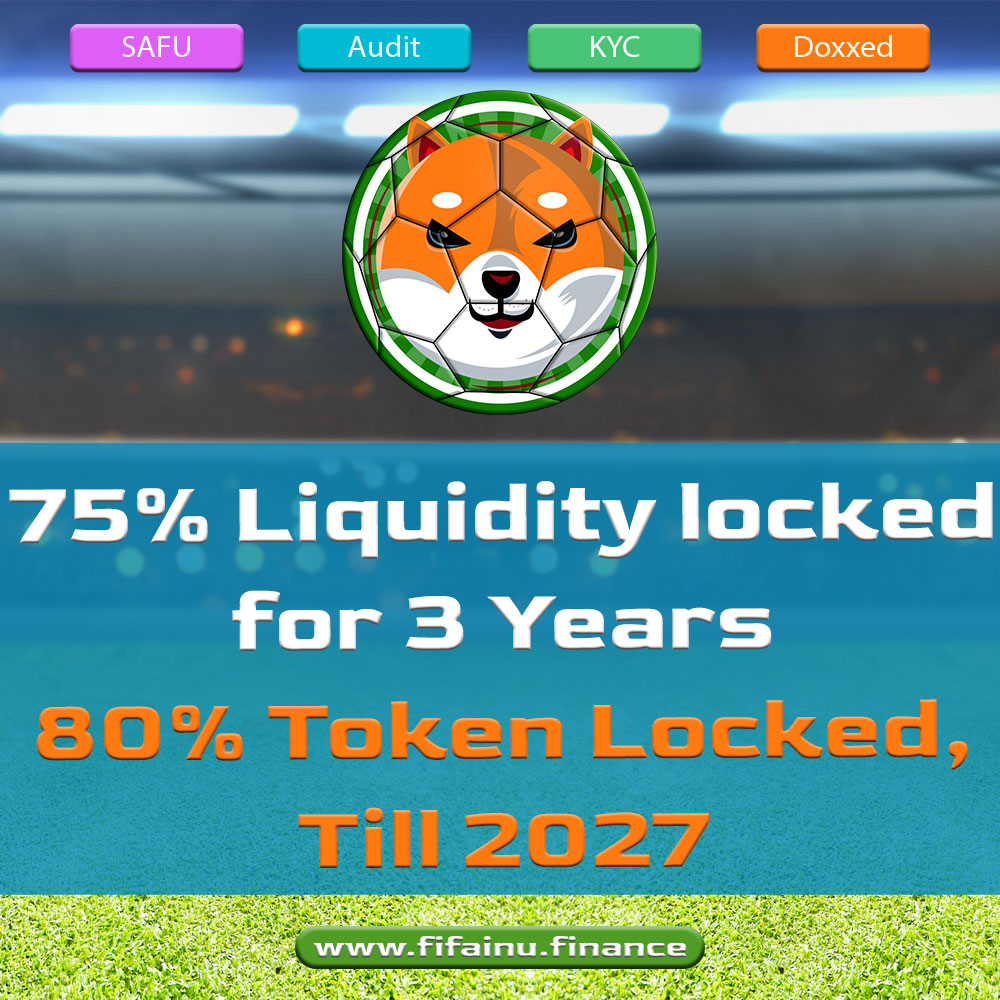 FifaInu's tweet photo. ✅Welcome To FIFA Inu (FINU)

💥SAFU 💥KYC'ed
💥Audited 💥Doxxed

https://t.co/zBkooyyjmu https://t.co/P9yMAI6E6k