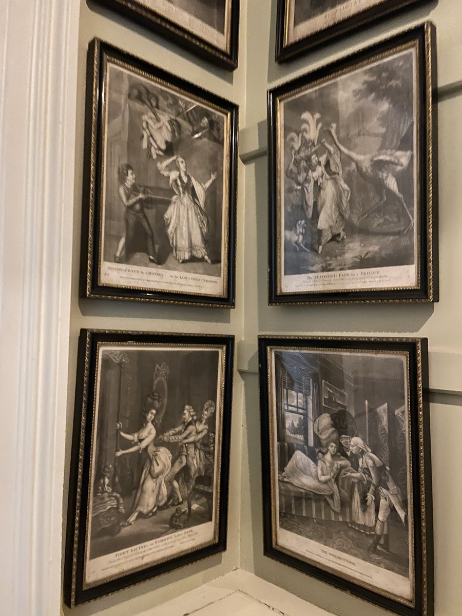 Updated the catalogue entries on all these delicious drolls. So many macaroni prints! #brodickcastle