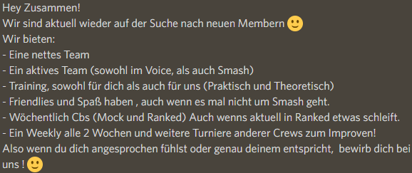 AllStars_SSBU's tweet photo. Hey liebe Leute, wir suchen aktuell wieder neue Member :) https://t.co/OVNKD6cZnS https://t.co/hL7NibDgY0