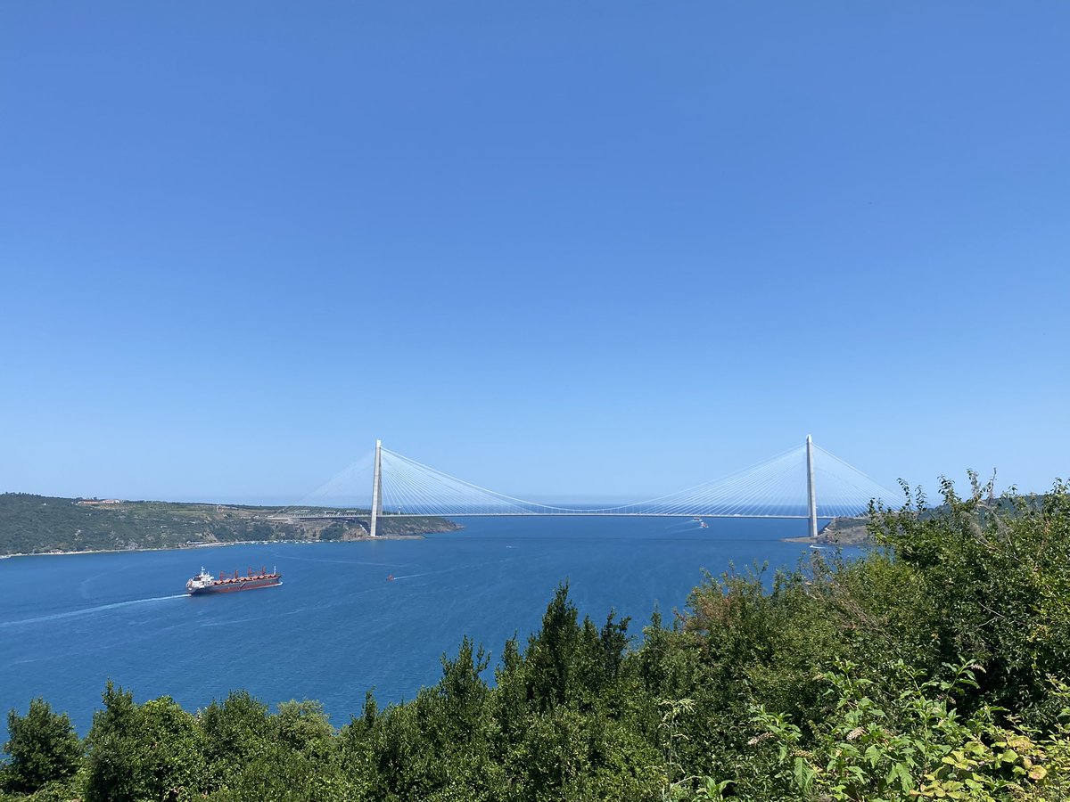 At the entrance to arguably the world’s most important shipping route right now. Ships going in to the Black Sea from the Bosporus #shippingnerdsonholiday