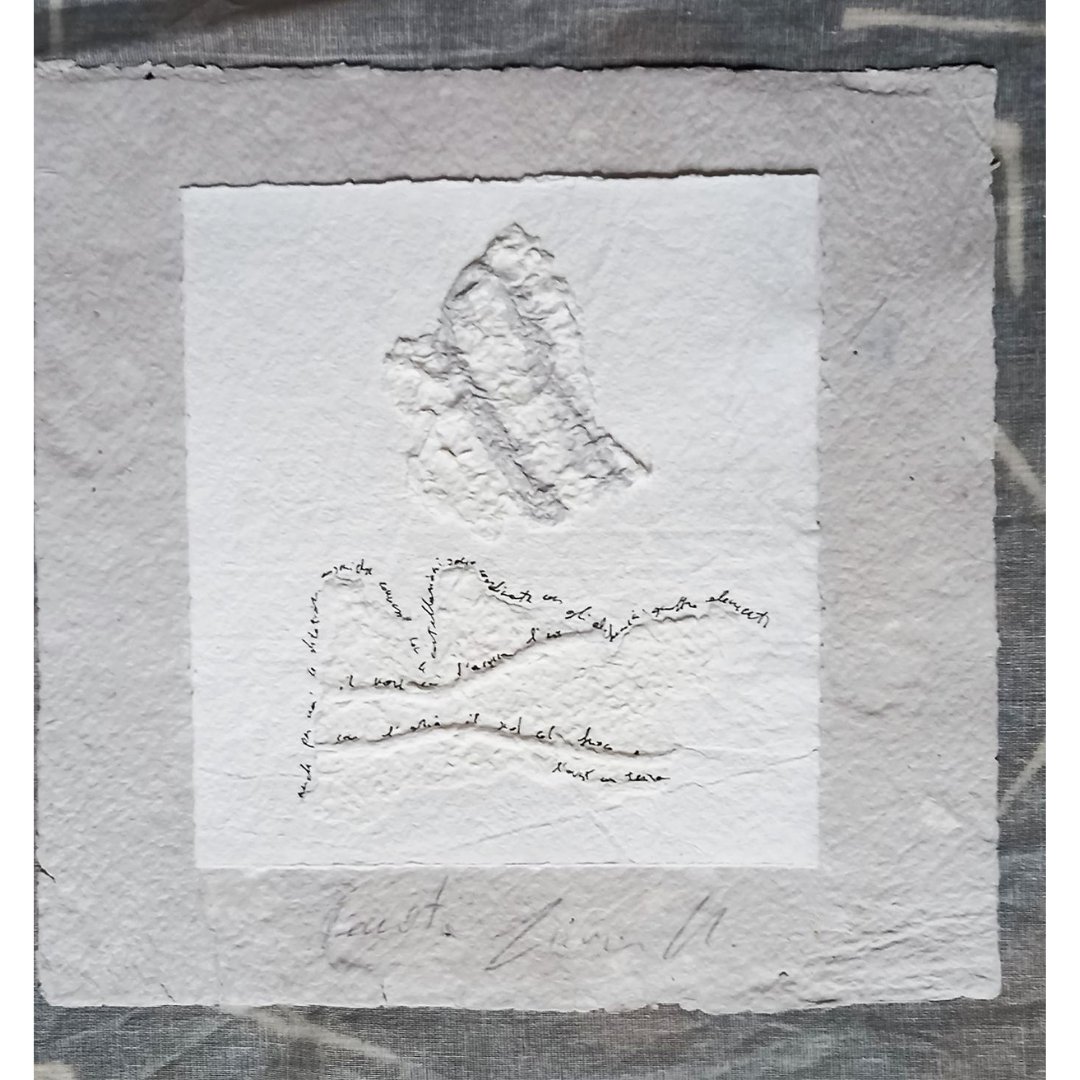 nextonest's tweet photo. This summer I'm back to physical art! 
Theese are  " the earth's tale,n5/8", bas-relief with marks of paper pulp and writing.. 50x50cm.

#ContemporaryArt#PaperArt#Papermaking#InteriorDesign#Art#NFTArt# https://t.co/VSTzdMBlpN