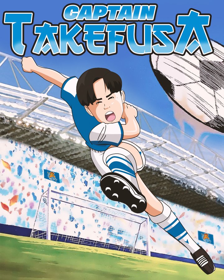 3ページ目 サッカー日本代表 久保建英の キャプテン翼風 イラストをラ リーガのレアル ソシエダsnsが公開するも 鈴木福くんやん と 珍反応 が続出 画像 サッカー批評web