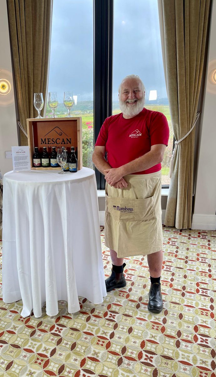 IrelandAMVMTV's tweet photo. Down in Westport, Paul is touring some of the very best in local Irish produce!

Up first is Cillian Ó Móráin from Mescan Brewery, who can brew you a cold one right from the base of Croagh Patrick!

#IrelandAM https://t.co/hSD946bPRn