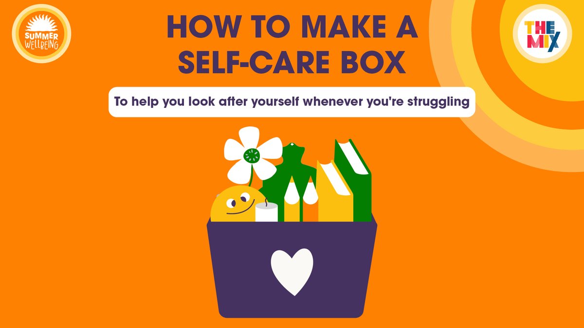 TheMixUK's tweet photo. A #SelfCareBox is a box of items that help you feel better when you're low or anxious. They are things that remind of of happy memories and allow you to focus on yourself ๐
Here are our tips for creating your own. What item would you find most helpful in your #SelfCare box? https://t.co/zJHggRltMC