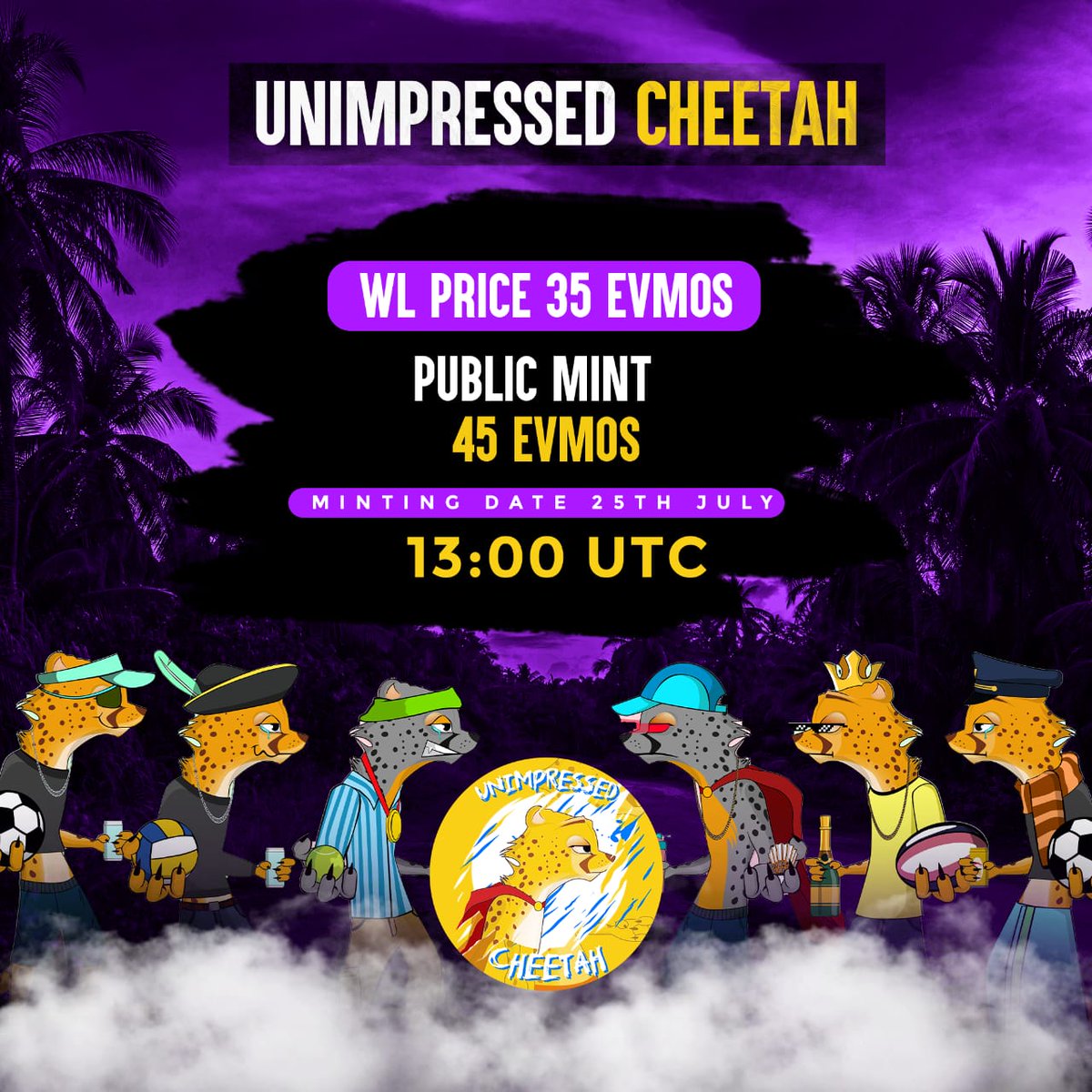 IBCNFTs's tweet image. Sunday giveaway:

2x @UnimpressedChe1 NFTs and 20x WL spots! 🐈

This P2E project is minting in @EvmosOrg tomorrow! $EVMOS

#LFG:

• Follow @UnimpressedChe1 + @IBCNFTs 
• Tag 3 frens
• Like + RT

Ends in ~20H! ⏰🔥