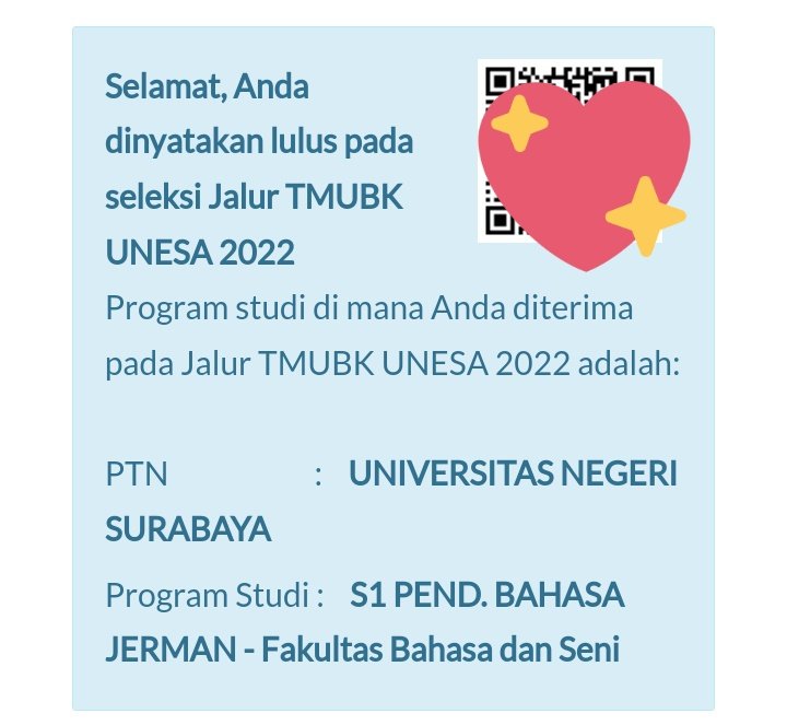 fimoonlight's tweet photo. alhamdulilah, i did it!!!! YEAYY AKHIRNYA usaha ku buat dapetin unesa.... https://t.co/dgZrABNQp2