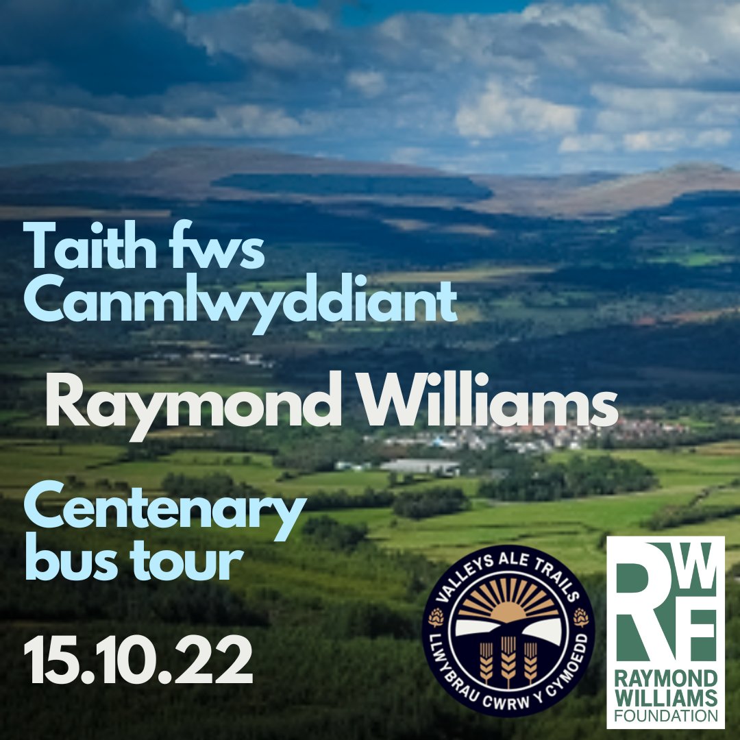 NODYN I'R DYDDIADUR

Rydym ni'n helpu <a href="/LongRevolution/">RaymondWilliamsFndtn</a> i ddod â'i dathliadau canmlwyddiant #RaymondWilliams gyda daith ymdrwythol ynghylch lleoliadau yn ne Cymru sy'n gysylltiedig â bywyd a gwaith <a href="/RaymondKeywords/">Raymond Williams</a>