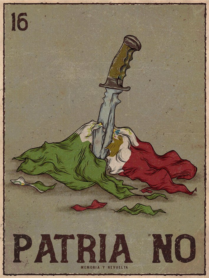 Hay quienes son patriotas una vez al año o todo un mes, pero nosotrxs odiamos a su patria y repudiamos su bandera toda la vida. Patria no!

#patriaNo #FuegoALabandera #Antipatria #mexico #MemoriaYRevuelta #GraficaAntifascista #Antifa #ACAB