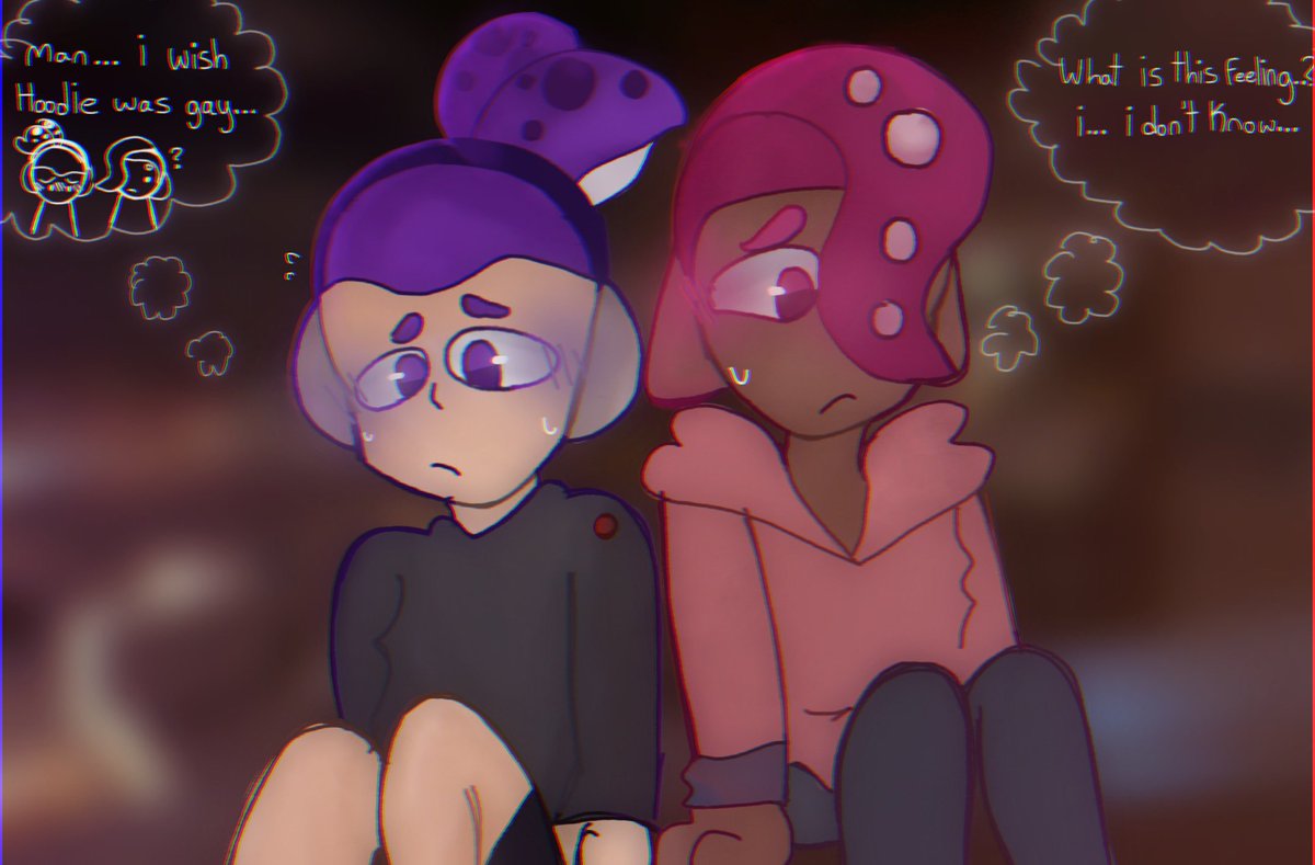 randy4uu's tweet photo. Splatoon oc art dump!!!1! ^_^ 
these ocs r @Kridpyapple_ and mine!!1
Lord hel 
#splatoon #coroika #Splatoon2 https://t.co/gj2pIhehTo