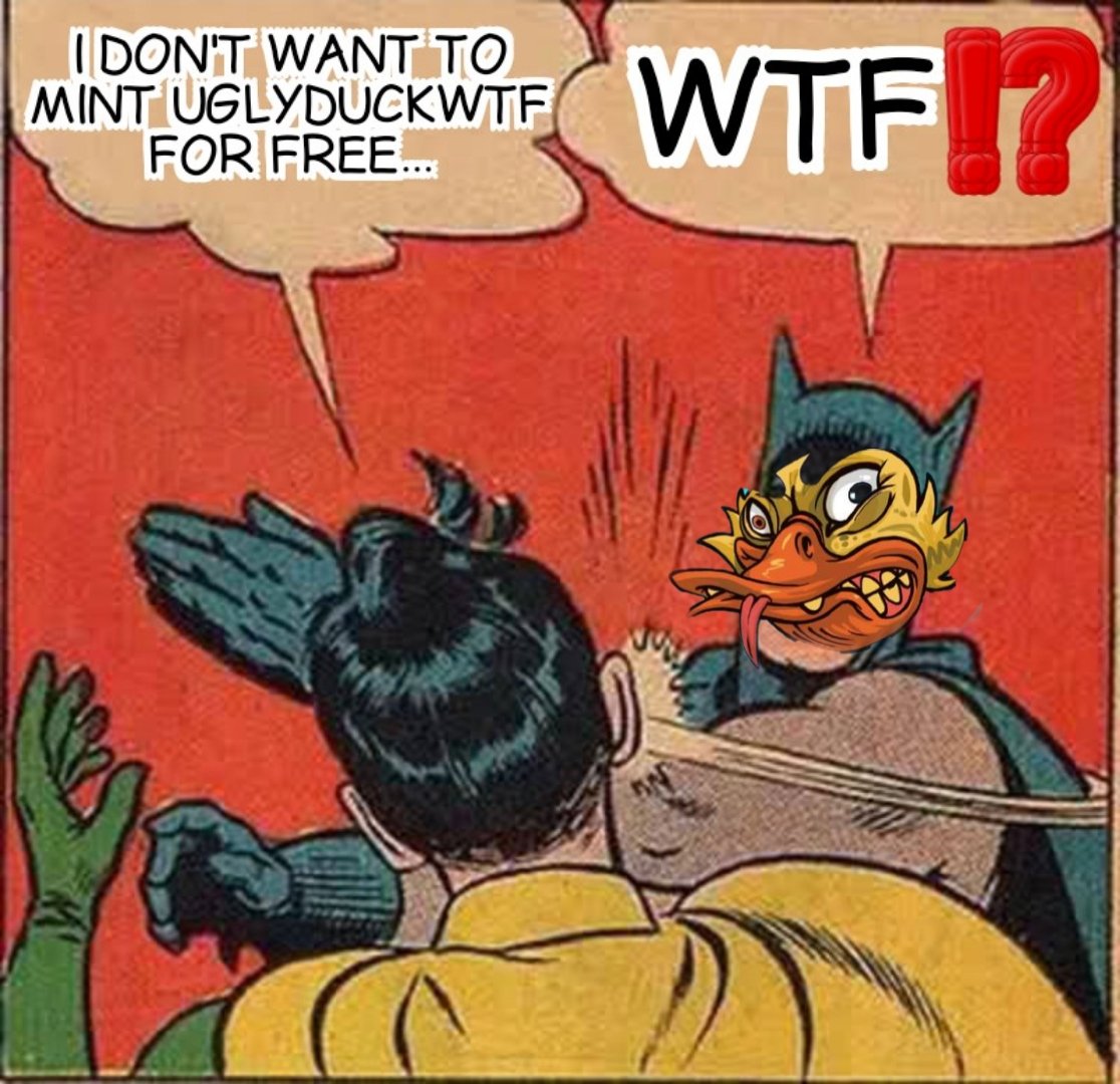 <a href="/Uglyduckwtf/">UglyDuck.wtf</a> #FreeMint #DuckArmy #NFTProjekt #NFTCommunity
