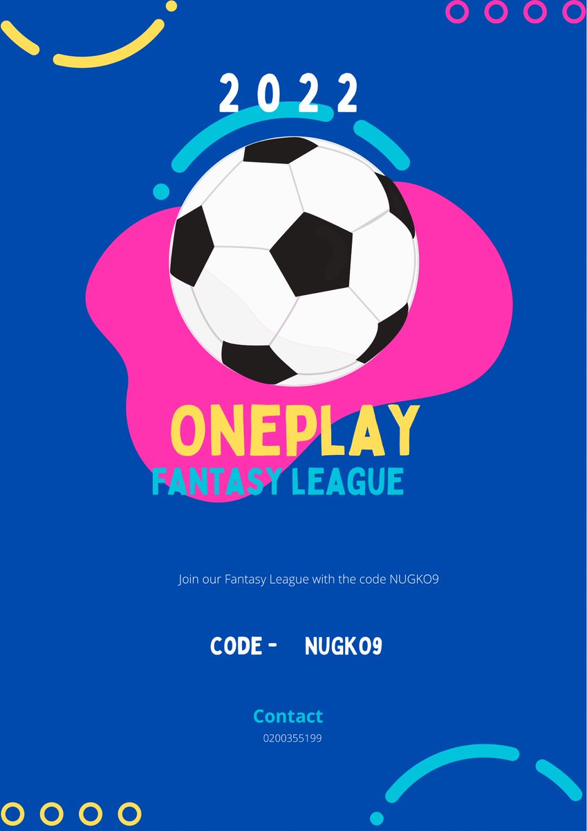 nanayaw18_'s tweet photo. #oneplayPicks become your own coach, select your own team, play and win weekly prizes.
Just join @oneplayafricaa Fantasy League
Code is:nugko9 https://t.co/aA6E4aMj62