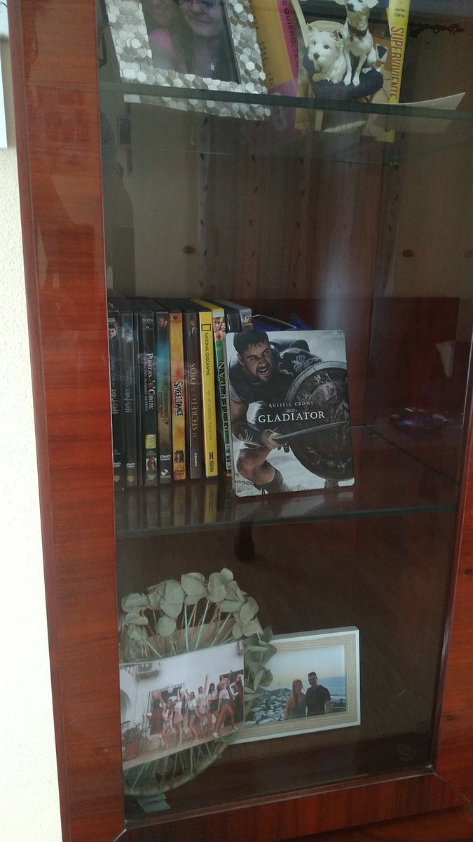 Aebsubis's tweet photo. @russellcrowe this is Miriam and she turns 30 next 9th of August

Exhibited in the living room is her favorite movie, Gladiator. Can you guess who is her favorite actor? Of course you!

If you could find a minute to wish her happy birthday she'll go crazy😄

Thank you very much❗ https://t.co/cw78nRF5UD