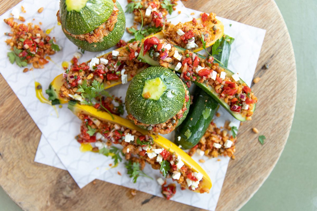 Looking for some light dishes for al fresco dining? Take inspiration from our chef’s tasty baked courgettes with pine nuts and herbs recipe. 
You can find the recipe here; ow.ly/Teh350JXH1M