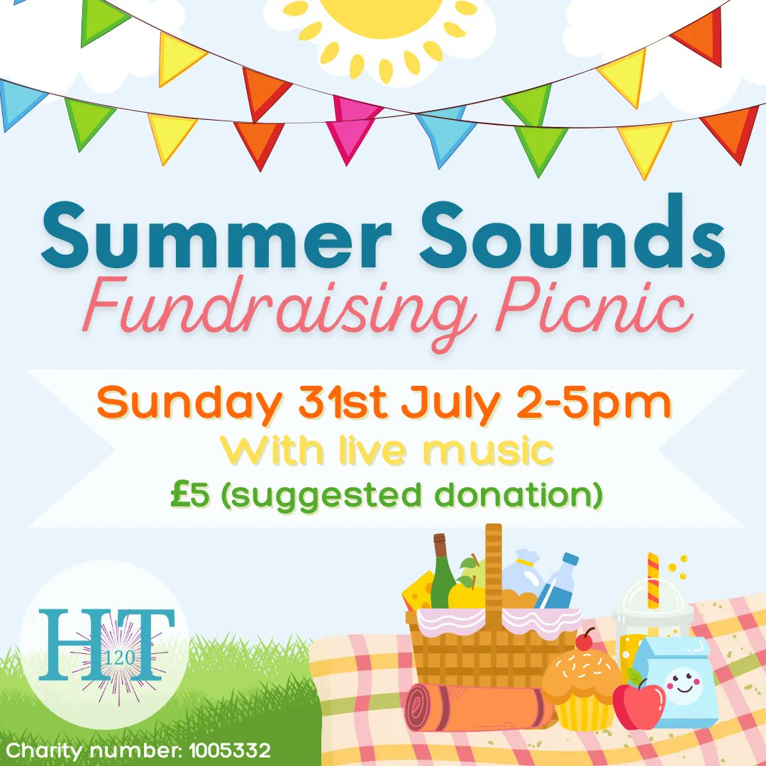 Just a week to go!
Our Summer Sounds picnic is the perfect way to start the summer. 
Live music, garden games and a great atmosphere. 
buff.ly/3aIyZzG
#summer #fun #hitchin #livemusic