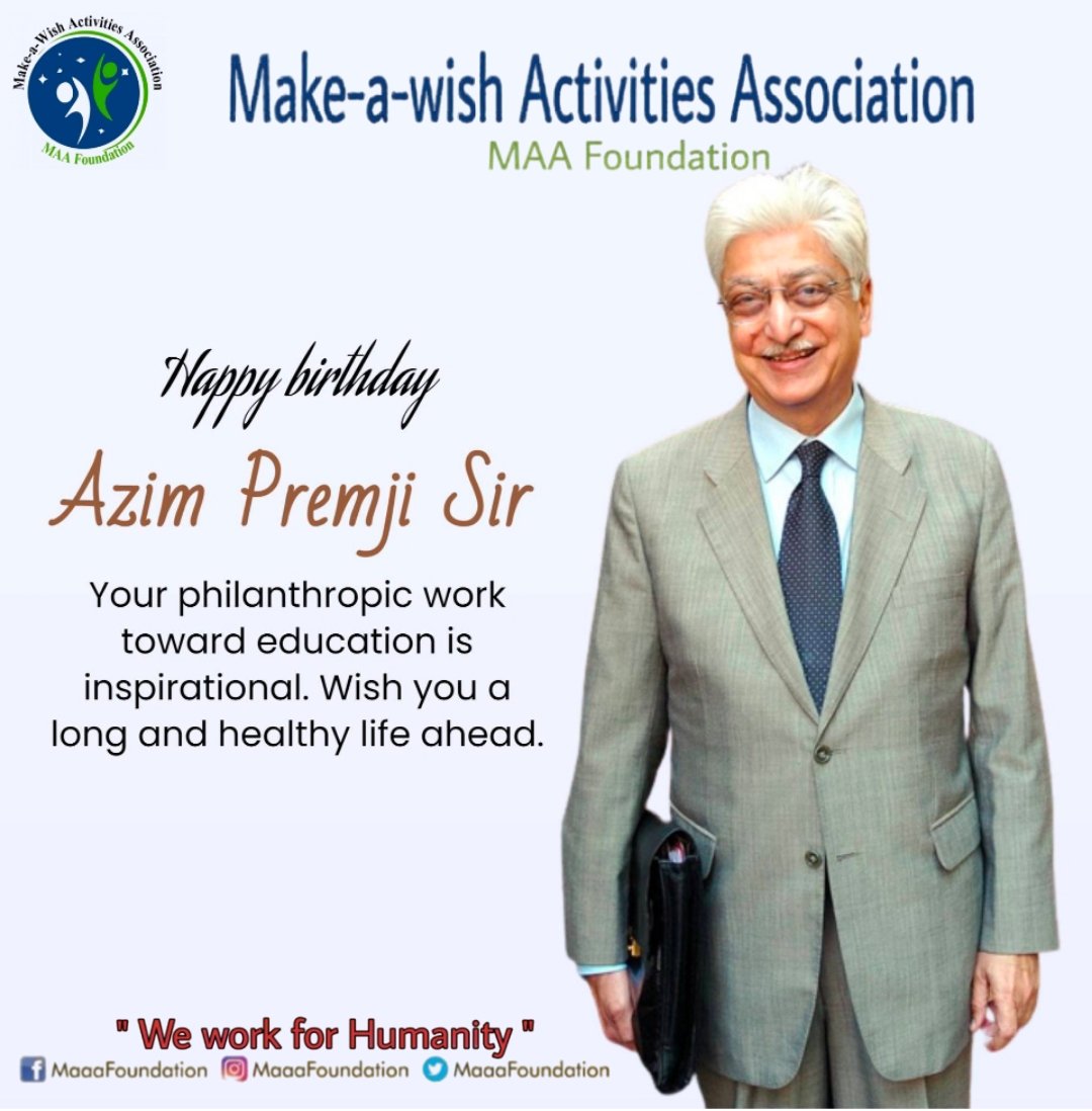Happy birthday Azim Premji sir    