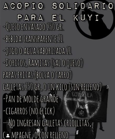 sinrost74881932's tweet photo. EN LA TOCATA DEL VIERNES 29 SE COBRARÁ ENTRADA, APORTE VOLUNTARIO O ALGO DEL ACOPIO PERMITIDO PARA EL #KUYI. 
🔥🔥🚓🔥🔥
EN LA ACTIVIDAD DEL SABADO 30 TAMBIEN SE RECIBIRÁ ACOPIO, cualquier duda, dirigirse al instagram de @fuegoalaskanas_mentales https://t.co/8aFo6fov9y https://t.co/V5oy8t9ZZg