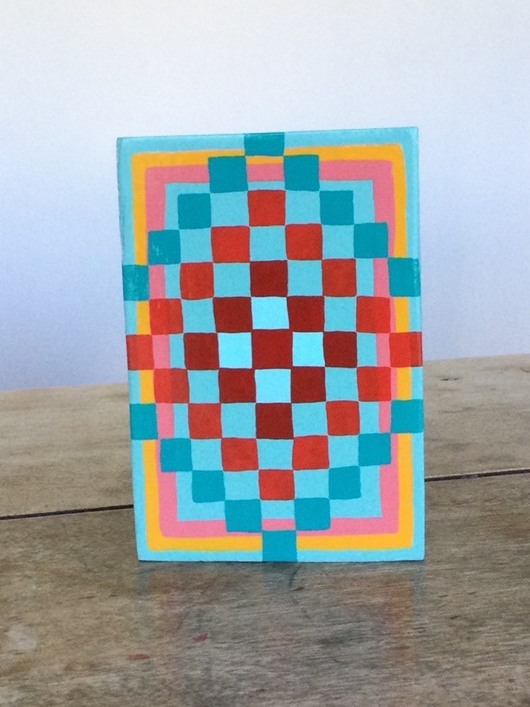 KindlyLoudly's tweet photo. Our latest Postcard for Ruby is this gorgeous Funk Folk piece by Madeleine Boulesteix ❤️

Each postcard is an original piece of art &amp; they all be raffled off in October to raise funds for T-cell blood cancer research in Ruby’s memory. #PostcardsForRuby 

https://t.co/A3fOiDcm92 https://t.co/XnDcbuzgfK
