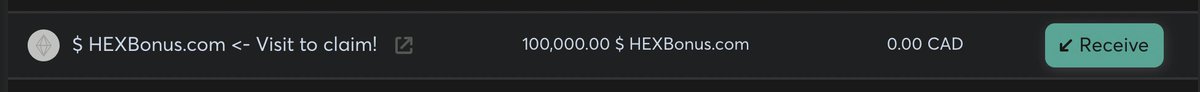 🚨⚠️ Be careful of these fake HEX claim websites. I just received 100,000 of these fake HEX tokens in my wallet today. If you received these, do NOT connect your wallet to this website. #HEX $HEX #Hexicans $PLS $PLSX $BTC $ETH 🚨⚠️