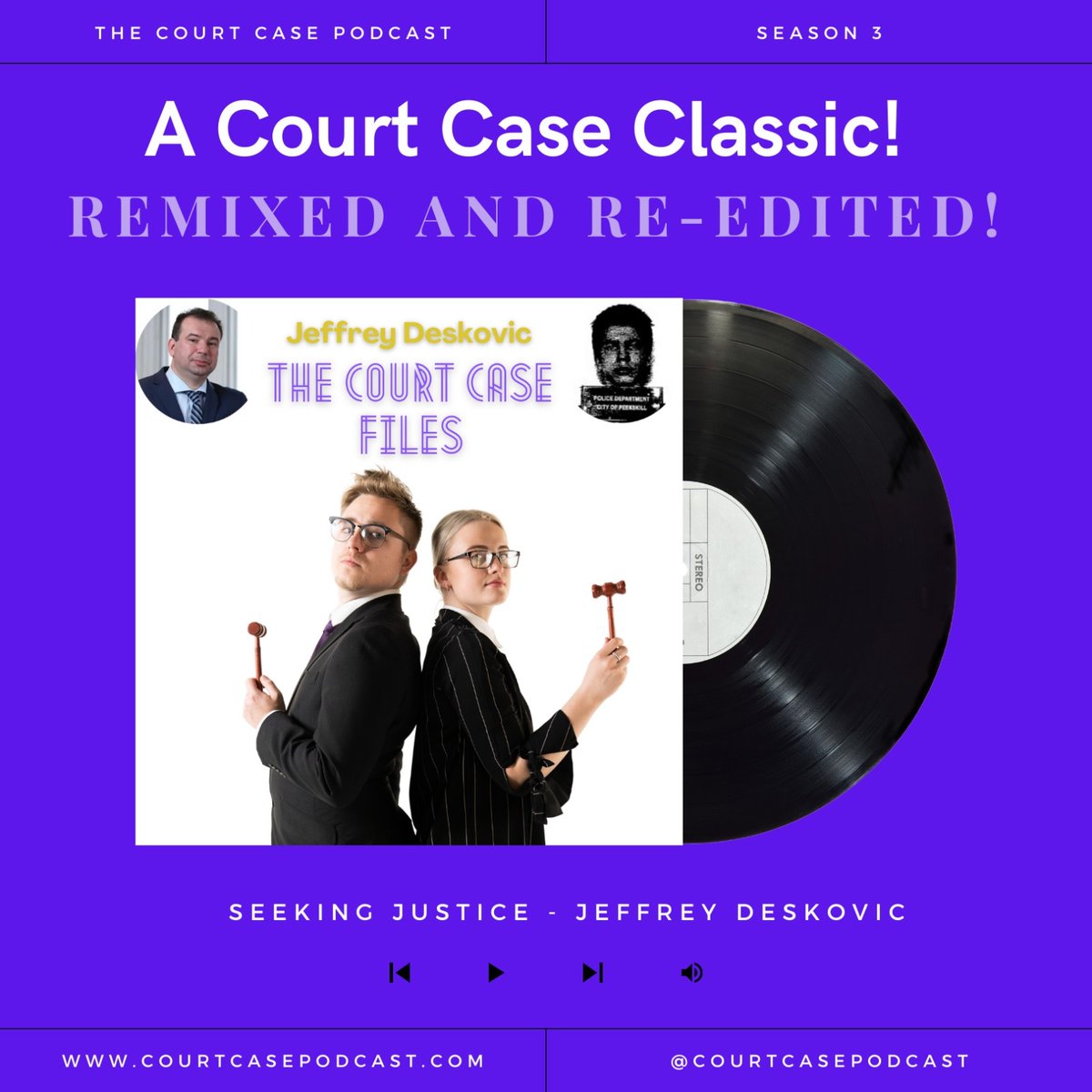 CourtCaseCast's tweet image. A remixed and re-edited version of a classic Court Case episode is OUT NOW!

Relive the harrowing story of Jeffrey Deakovic, a man wrongfully imprisoned for 16 years for a crime he didn't commit. We interviewed him exclusively!

Catch the full episode now! #podcast #CourtCase