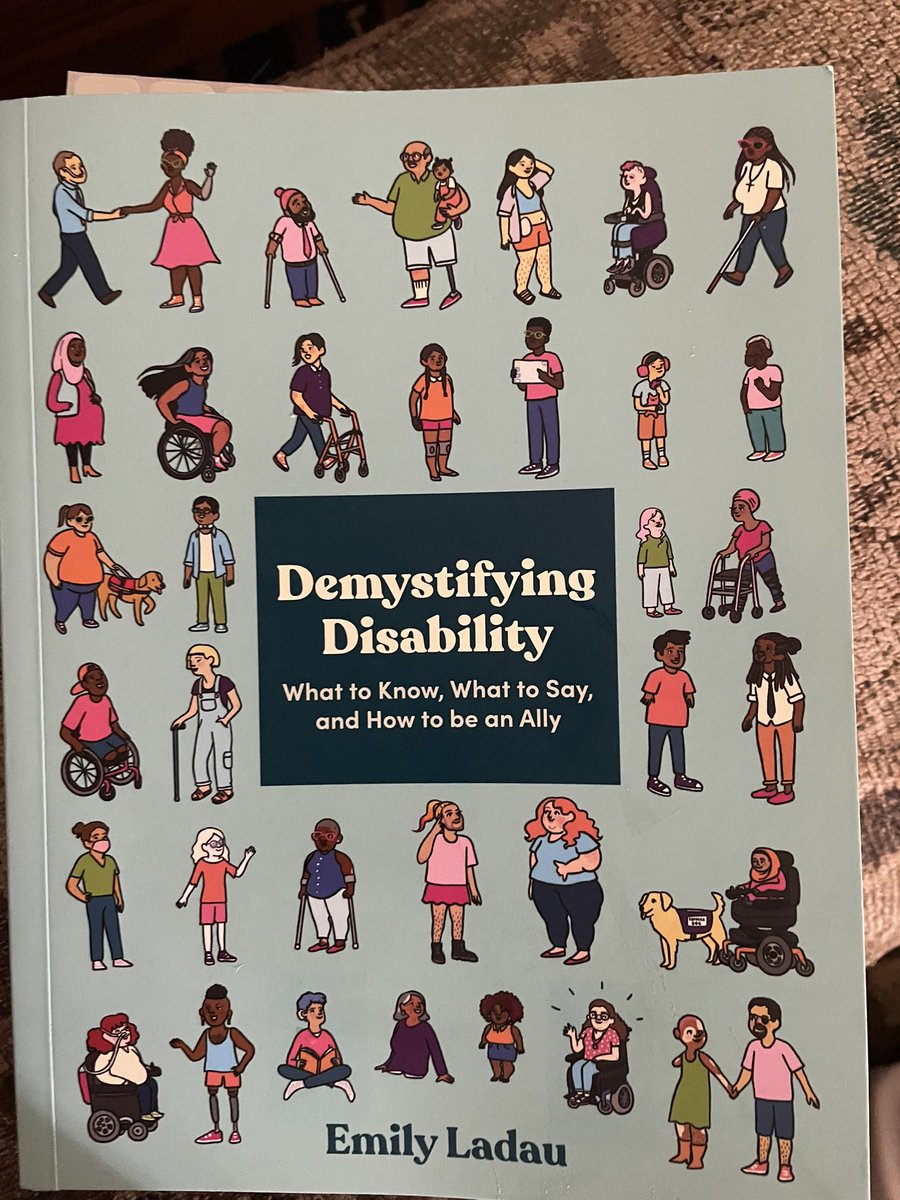 KymPMeyer's tweet photo. I’m embedding a #DisabilityJustice lens throughout all of my courses from now on. Just finished #DemystifyingDisability by @emily_ladau, which will be required reading for my first year students. https://t.co/JfHqacvT87