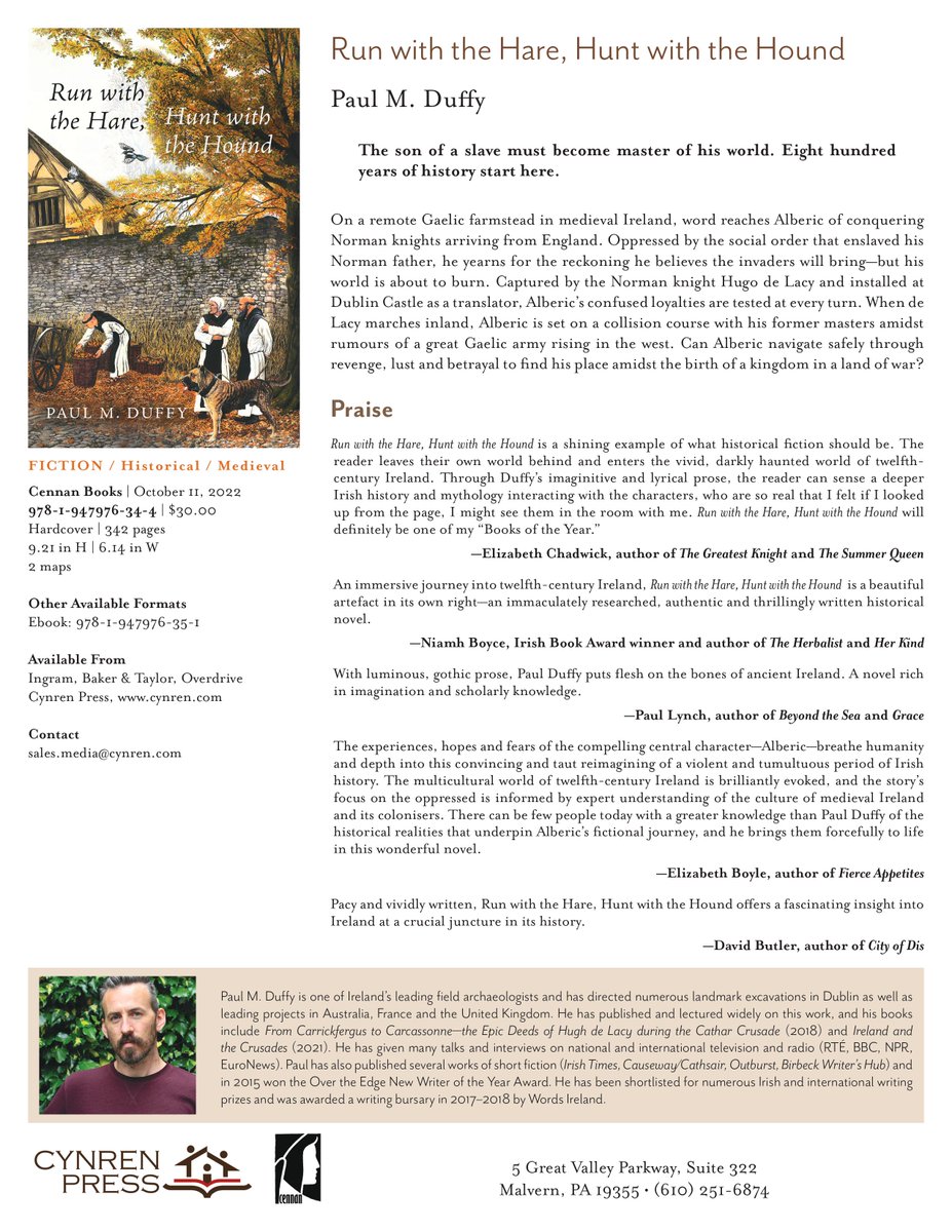 Press Release for my novel below. Huge, effusive and sincere thanks to the superb authors who reviewed. I can't get over the response. Please share, particularly with independent booksellers who might be interested <a href="/ThreeIndies/">A Tale of Three Indies</a> <a href="/KennysBookshop/">Kennys Bookshop & Art Gallery</a> #HistoricalFiction #medieval <a href="/easons/">Eason</a>