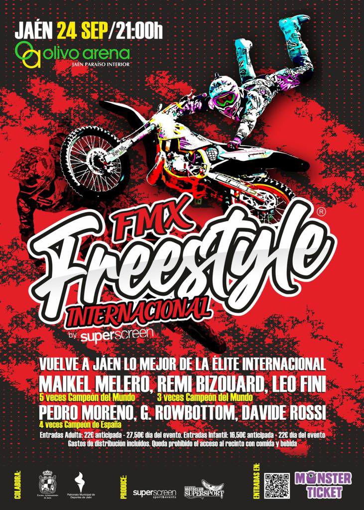 Maikel Melero, Remi Bizouard, Leo Fini, Pedro Moreno… La élite internacional del FMX #Freestyle regresa a la capital el próximo 24 de septiembre 🔝🔝

En el Olivo Arena. Compra ya tu entrada 🎟 en monsterticket.es/comprar-entrad…