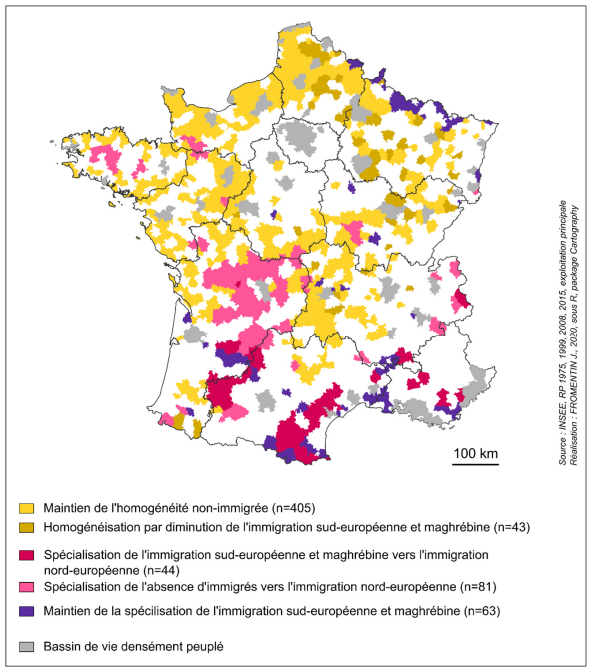 Mise en ligne de la thèse de Julie Fromentin (2021) "Parcours singuliers, campagnes plurielles. L’inscription spatiale des immigrés dans les espaces peu denses français"
hal.archives-ouvertes.fr/tel-03728380