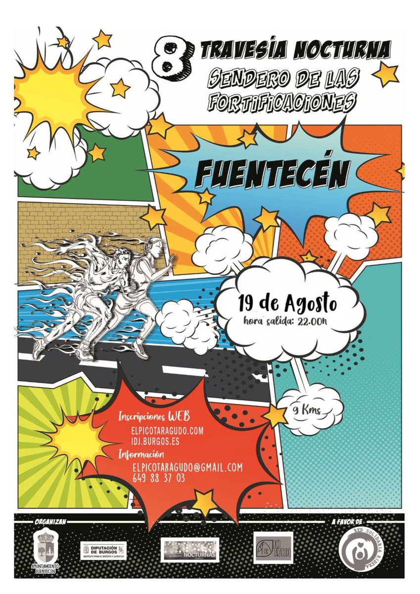 Última semana para inscribirte en la #NocturnaFuentecen por 10€ más la aportación solidaria a <a href="/RiberaRed/">Red Solidaria Ribera</a> 
¡Vengaaaa aprovecha estos siete días y apúntate para correr o caminar con nosotros! 
🏃🏻‍♂️🏃🏻‍♀️
👇🏻
avaibooksports.com/inscripcion/vi…