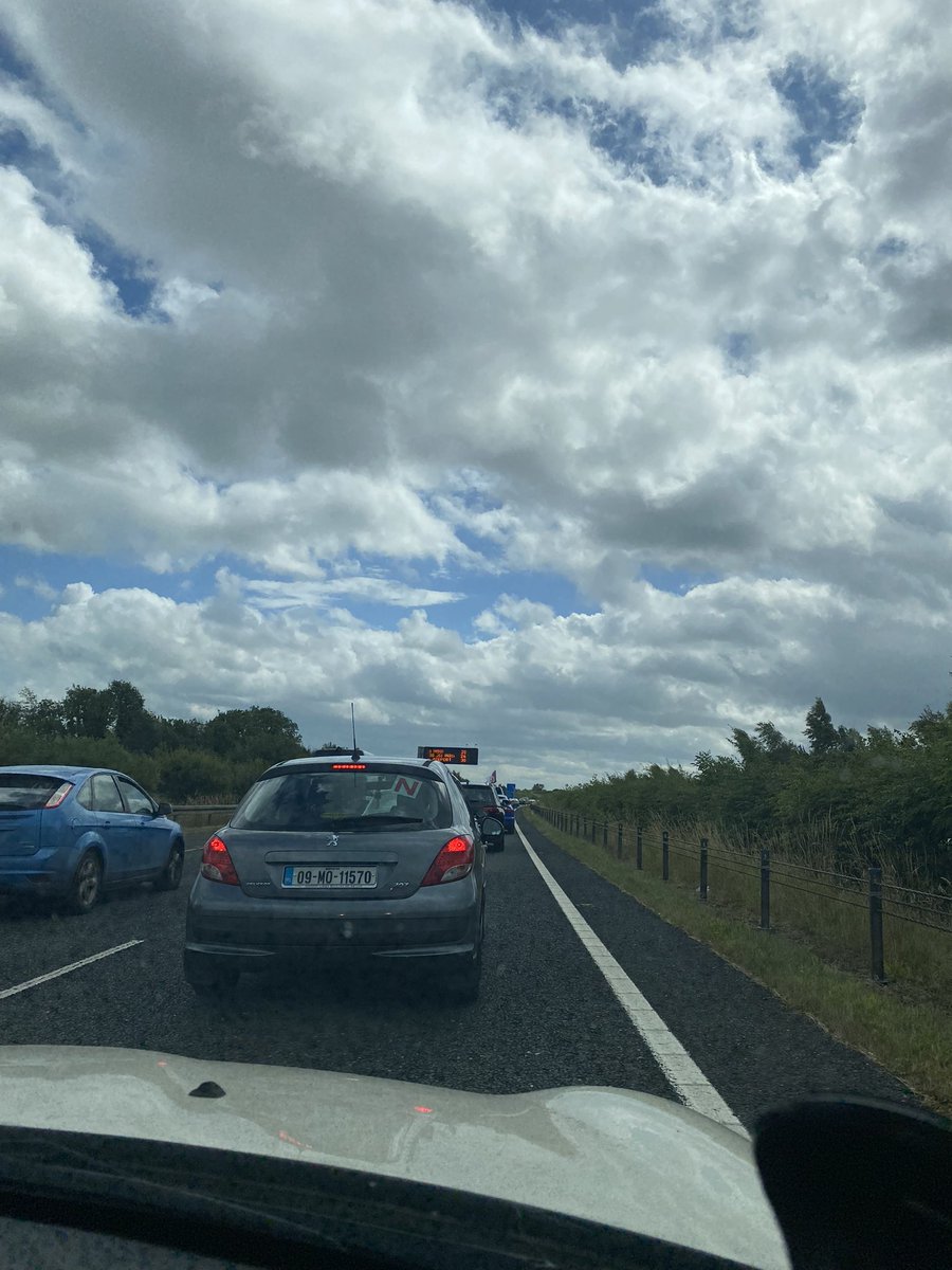 redOrly's tweet photo. I decided to drive from Kildare back to Dublin this morning!! Mistakes have been made! 🤣🤷‍♀️ #GAAFinal #galway #kerry https://t.co/hMkDcQO9Ly