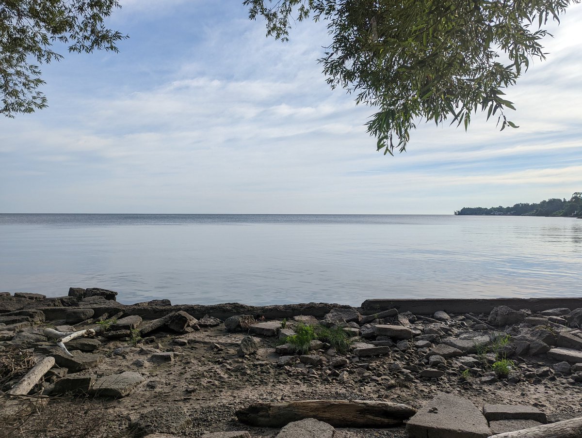 Trying to find my equilibrium after Thursday afternoon's car accident. Hopefully sitting here staring out at the water will help.
