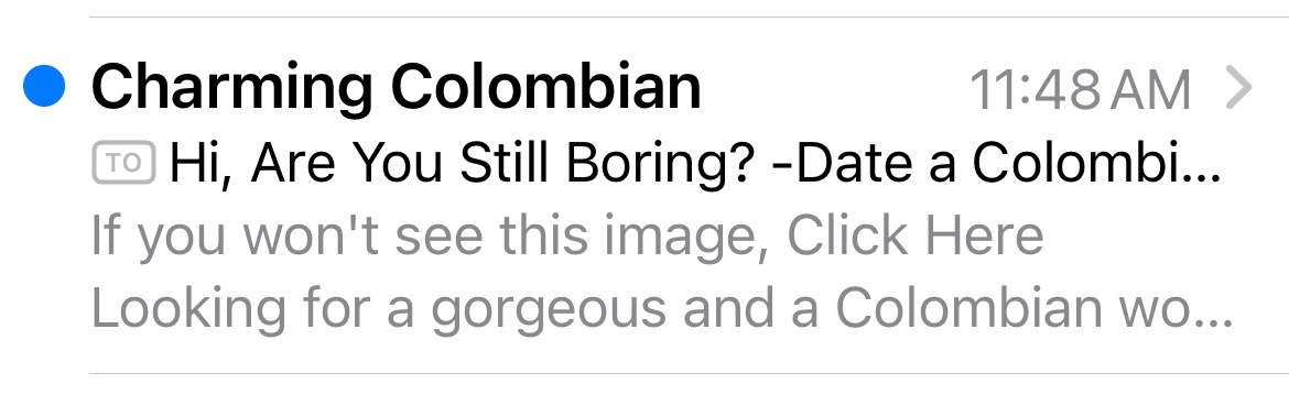 Damn, spammers really hitting where it hurts 🥲