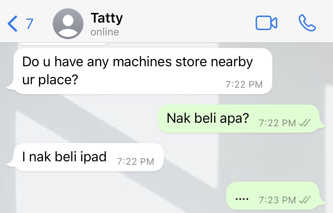 putrywho's tweet photo. perempuan gila ni kirim ipad macam kirim mekdi @tattyhassan https://t.co/8MmGt0rica