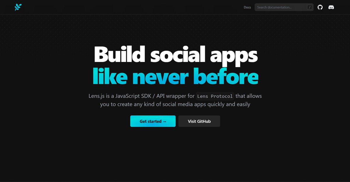 SuhailKakar's tweet photo. Lens.js coming soon 🌿

A JavaScript SDK / API wrapper for @LensProtocol  that allows you to create any kind of Web3 social media apps quickly and easily https://t.co/d5xa2zPL0i