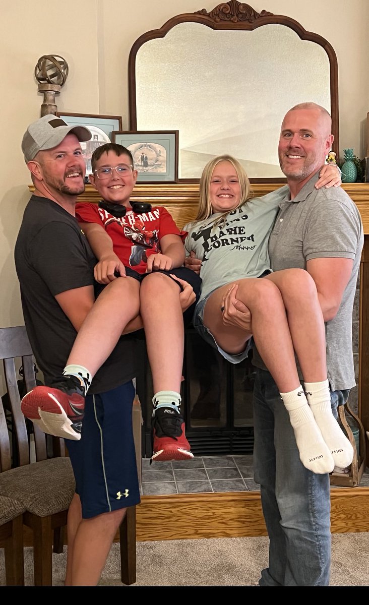 Twin cousins born 8 hours apart, celebrating 12 years on the 23rd. They’ve gotten a wee bit heavier in that time. #birthdaywishes