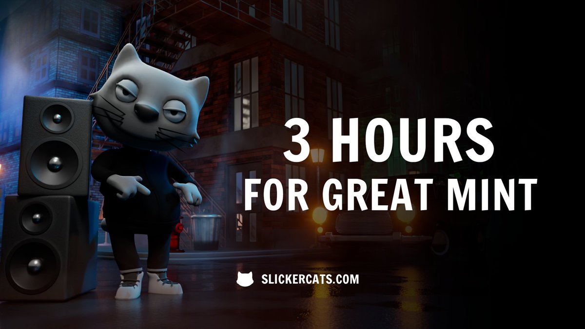 Heeey Slickers, very little left for our mint 🚀🙀

We are very happy with the smart community we are building together.

10 WL Spots - RT + Like + Tag Friends
This is your last chance 😼

🏆Winners in 30 minutes.