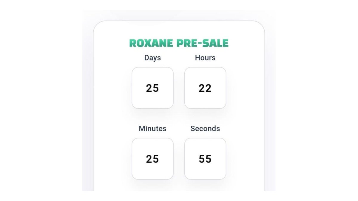 🔥PRESALE IS LIVE

⏳ 25 days before the end of our IDO round 1
✔️End time: Friday, Aug 19, 2022 (UTC)

👉 Join IDO: roxane.io/tokenico-presa…

💰IDO price: 0.000021 BNB 

#Roxane #Crypto