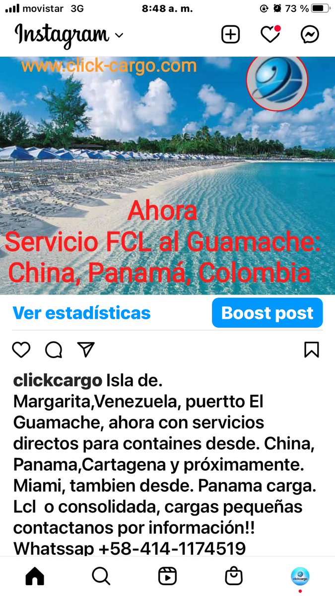ClickCargoVzla's tweet photo. We come back to. El. Guamache, Porlamar!! https://t.co/gx9CgiKp4b